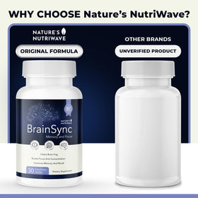 Emballage des comprimés probiotiques BrainSync Nature’s NutriWave