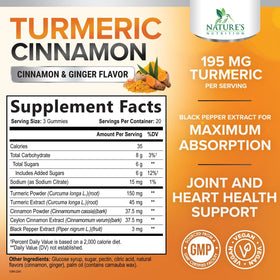 Emballage des gélifiés au curcuma Nature's Nutrition
