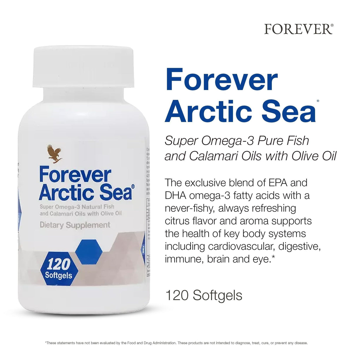 Emballage des gélules Arctic Sea Omega-3 de Forever Living
