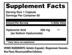 Emballage des gélules d'acide hyaluronique Amazing Nutrition 60 gélules