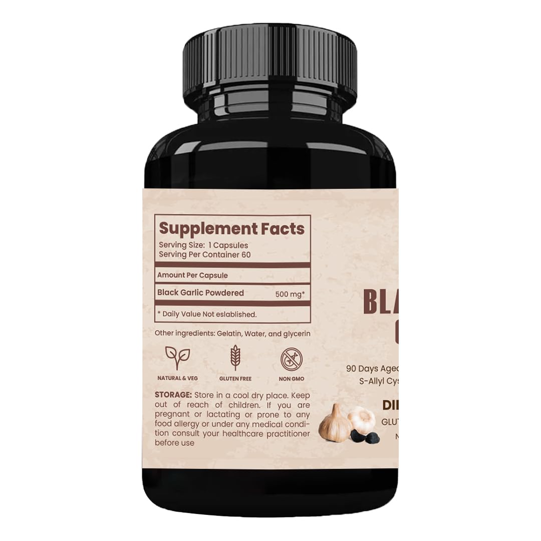 Emballage des gélules d'ail noir Bhumi Organic