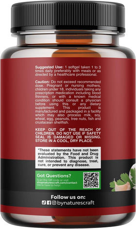 Emballage des gélules d'ail odorless Natures Craft