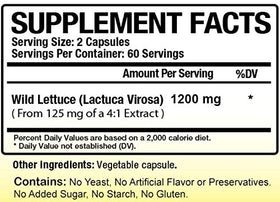 Emballage des gélules d'extrait de laitue sauvage Biotech Nutritions
