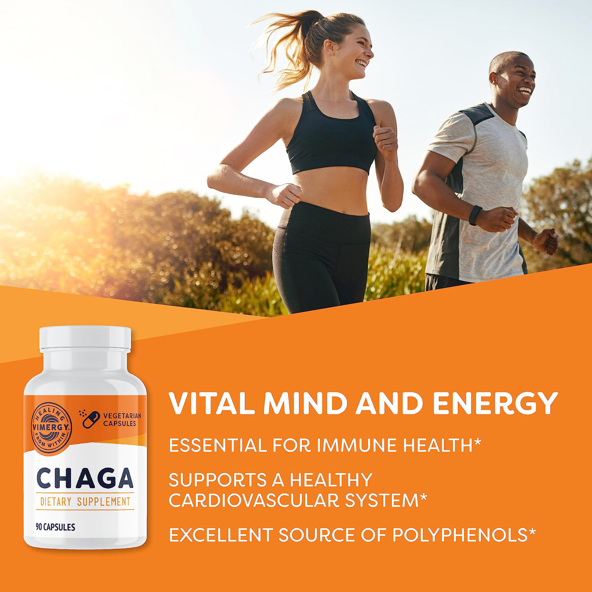 Emballage des gélules de Chaga Vimergy, côté