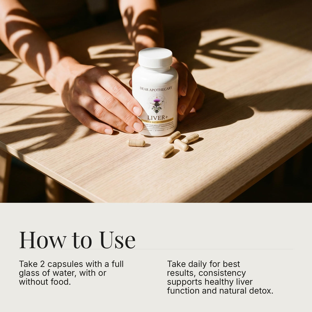 Emballage des gélules de complément alimentaire Dear Apothecary