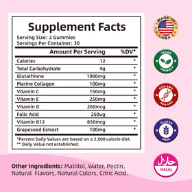 Emballage des gélules de glutathion HEALOADING