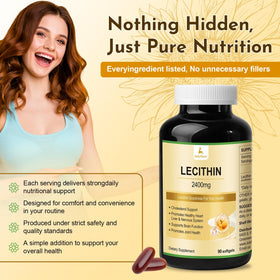 Emballage des gélules de Lecithine de Tournesol JulyDeer 2400mg