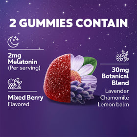 Emballage des Gélules de Mélatonine ZzzQuil avec ingrédients