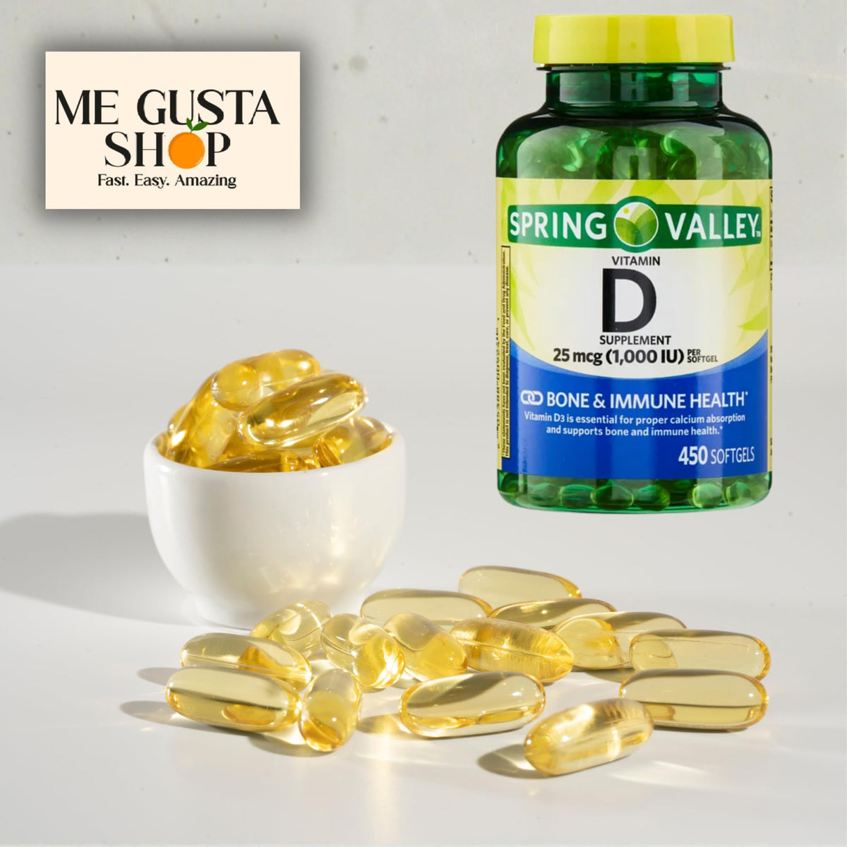 Emballage des gélules de vitamine D 25mcg