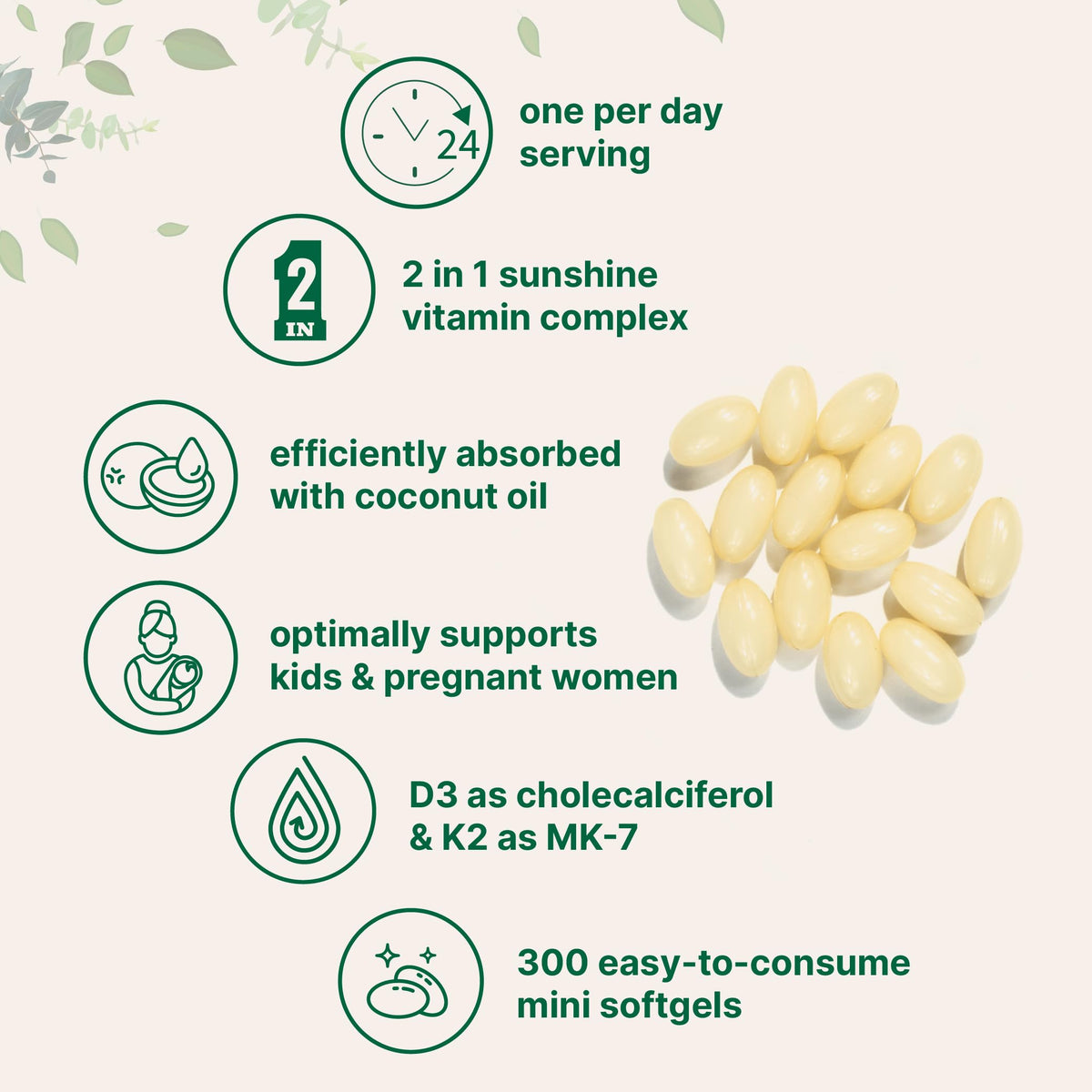 Emballage des gélules de Vitamine D3 et K2 Micro Ingredients