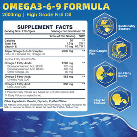 Emballage des gélules DRFOSTER Omega 3-6-9