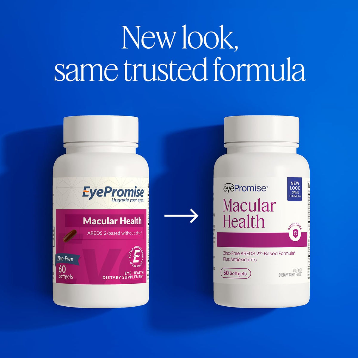 Emballage des gélules EyePromise pour santé maculaire