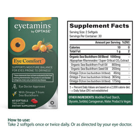 Emballage des gélules eyetamins Œil Confort