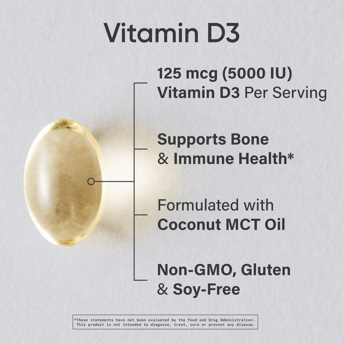 Emballage des gélules molles de Vitamine D3 Sports Research