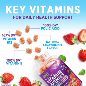 Emballage des Gélules multivitamines Nature's Gummies
