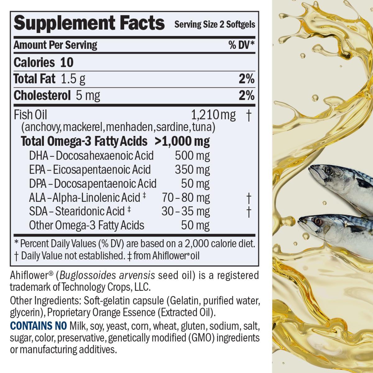 Emballage des gélules Omega 3 ANDREW LESSMAN vue de face