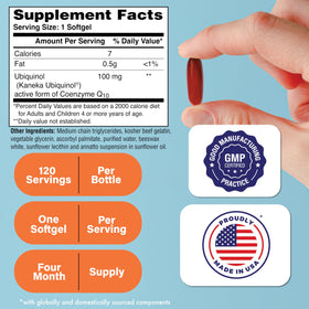 Emballage des gélules Ubiquinol 100mg de Health Thru Nutrition