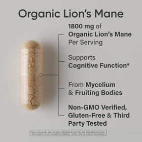 Emballage des gélules végétales Sports Research Lion's Mane