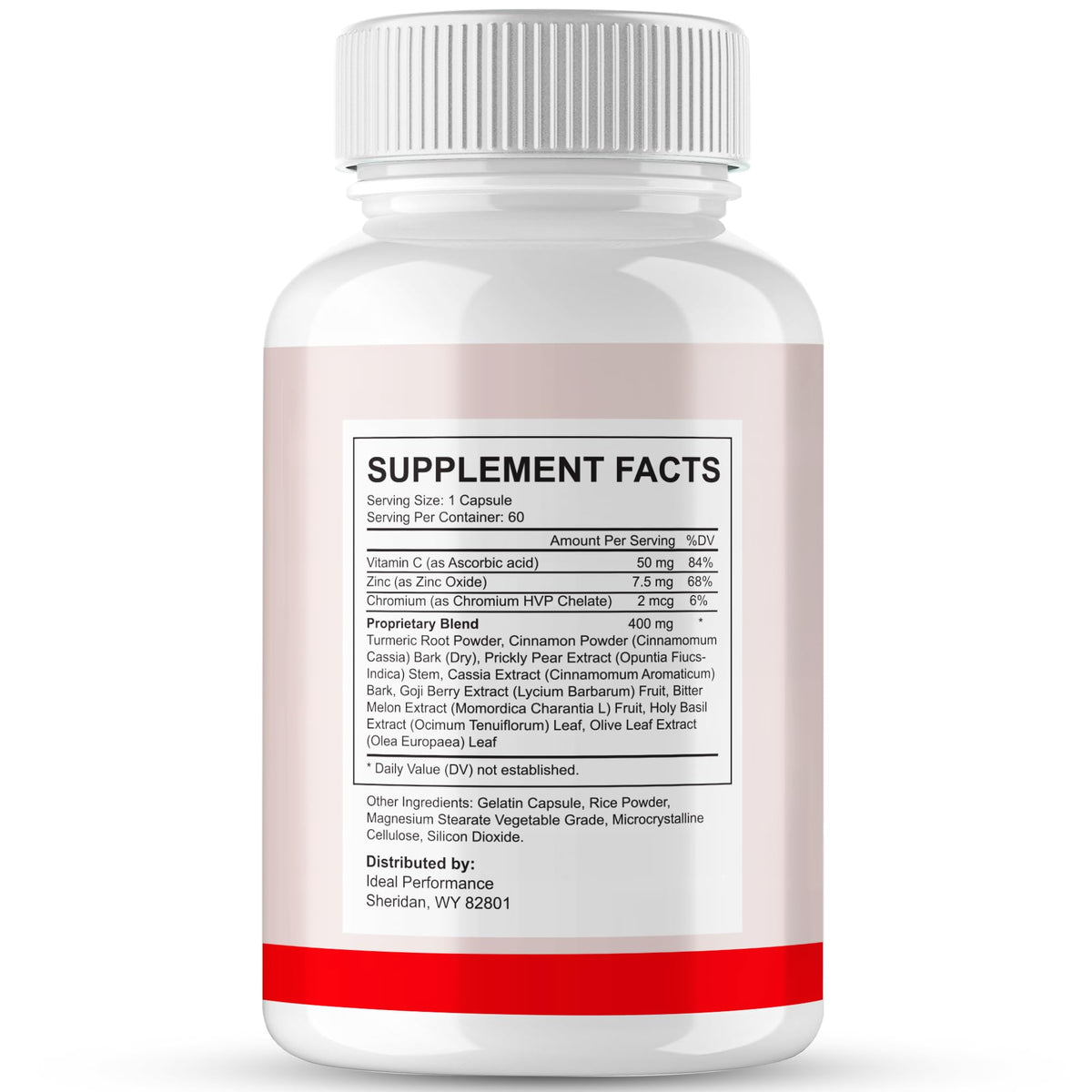 Emballage des Glyco Result Capsules avec l'étiquette bien visible