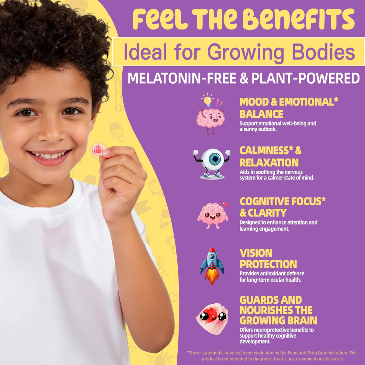 Emballage des gommes au safran OALSE pour enfants