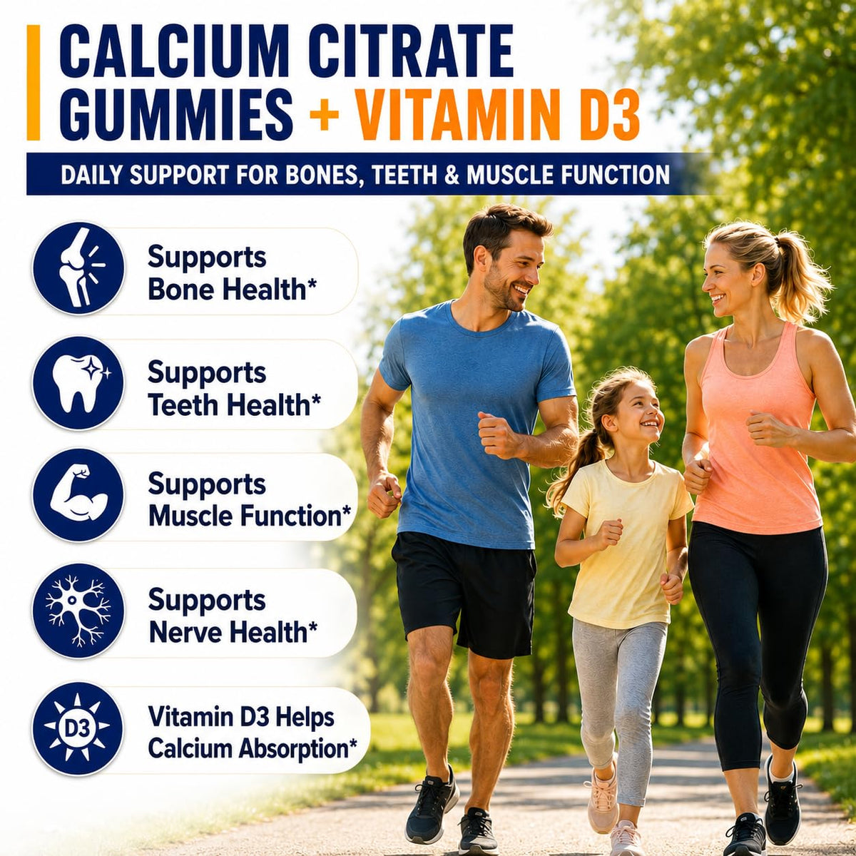 Emballage des gommes Fzjjyana Calcium Citrate 1200 mg