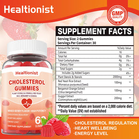 Emballage des gommes Healtionist avec illustration de fruits