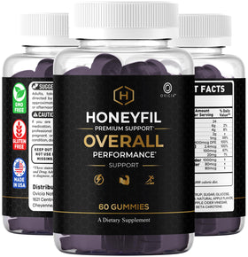 Emballage des gommes Honeyfil sur fond clair