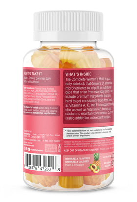 Emballage des gommes multivitamines SUKU pour femmes