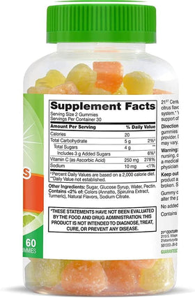 Emballage des gommes Vitajoy Daily C 250mg, côté
