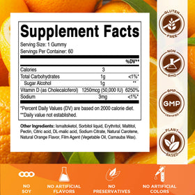 Emballage des Gommes Vitamatic au goût d'orange