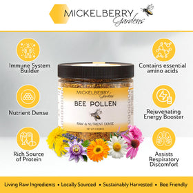 Emballage des granules de pollen d'abeille Mickelberry Gardens
