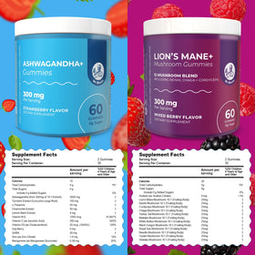 Emballage des gummies Ashwagandha et Champignon Lion DR. MORITZ