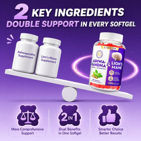 Emballage des gummies Ashwagandha Liekoh