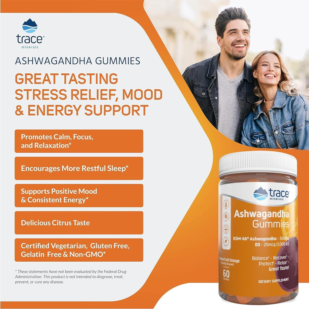 Emballage des gummies Ashwagandha Trace Minerals