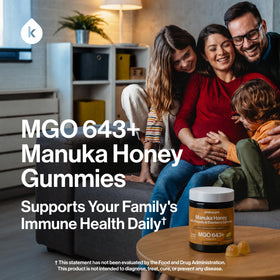 Emballage des gummies au miel de Manuka MGO 643+ de kindnature