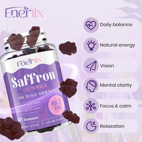 Emballage des gummies au safran Enerlix
