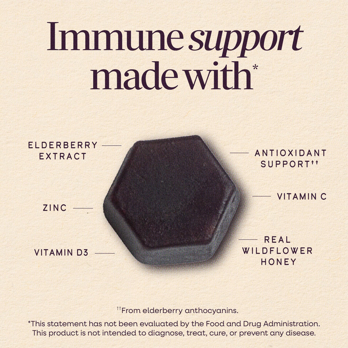 Emballage des gummies au sureau et miel sauvage Nature's Way