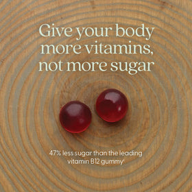Emballage des gummies B12 New Chapter avec informations nutritionnelles