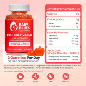 Emballage des gummies Baby Blues au vinaigre de cidre de pomme