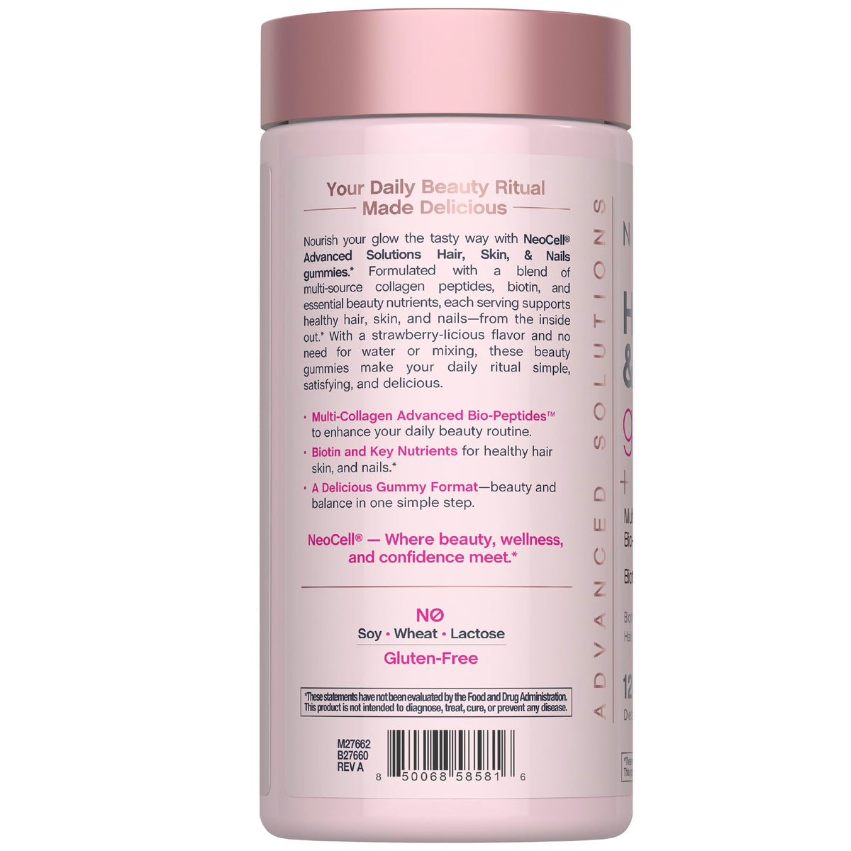 Emballage des Gummies Cheveux Peau Ongles NeoCell