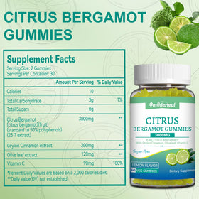 Emballage des Gummies de Bergamote Citronnée SmildeHeal
