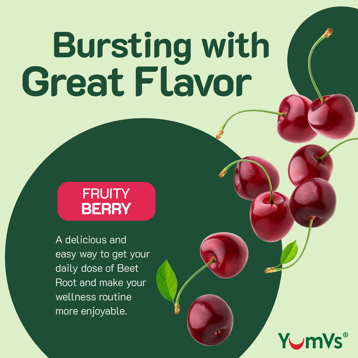 Emballage des gummies de betterave YUM-V'S