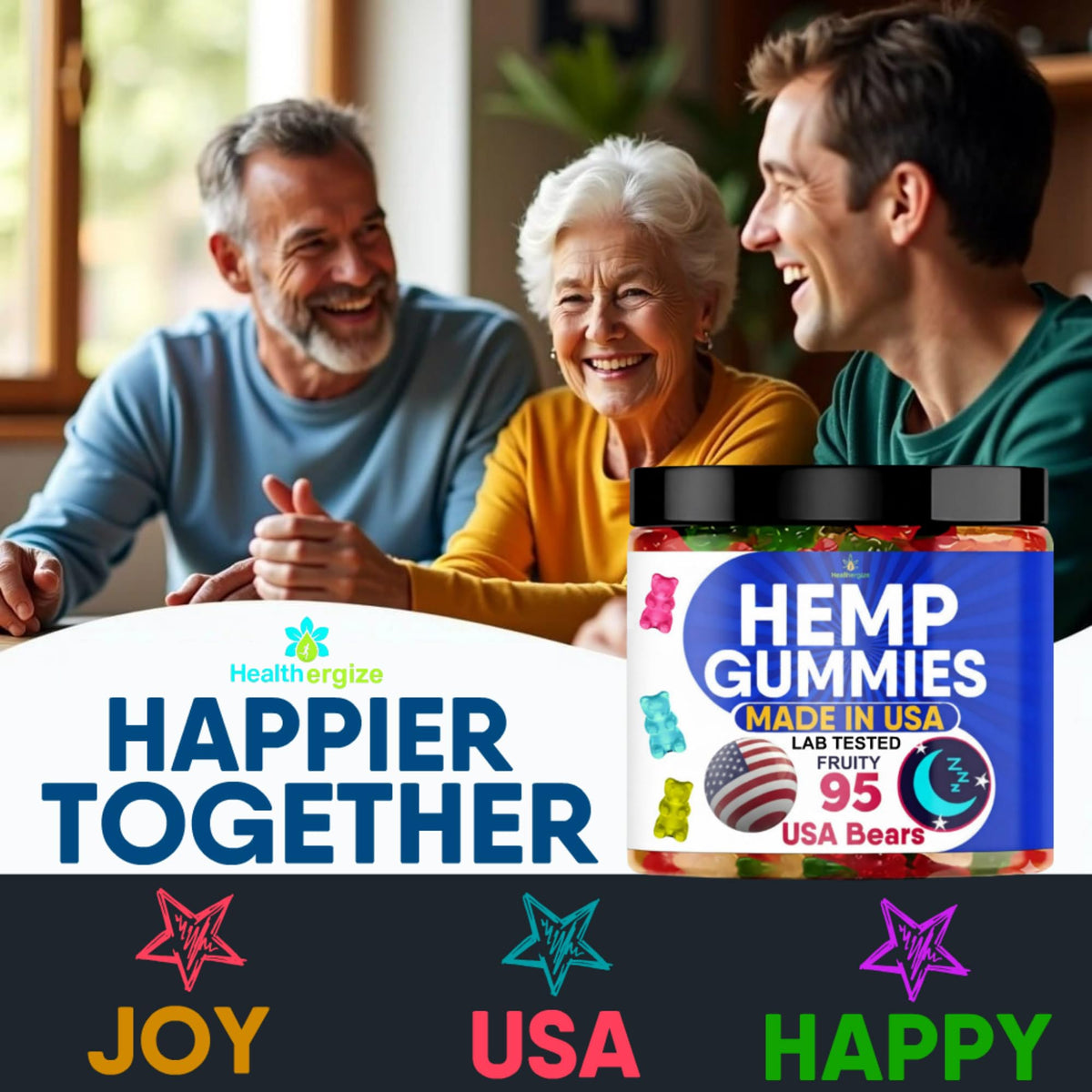 Emballage des Gummies de Chanvre Healthergize