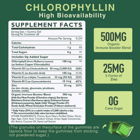 Emballage des gummies de chlorophylle LILICARE