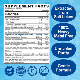Emballage des Gummies de Citrate de Magnésium ELLAMENTZ 500mg
