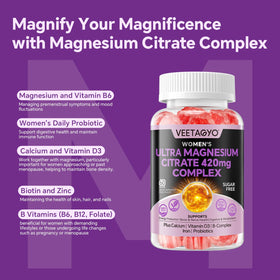 Emballage des gummies de citrate de magnésium VEETAGYO