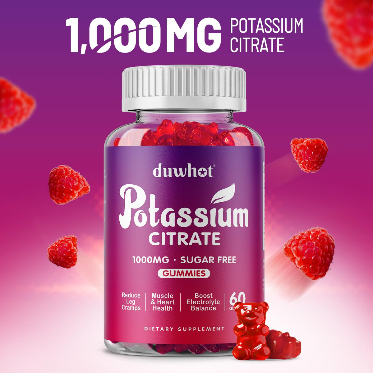 Emballage des gummies de citrate de potassium duwhot