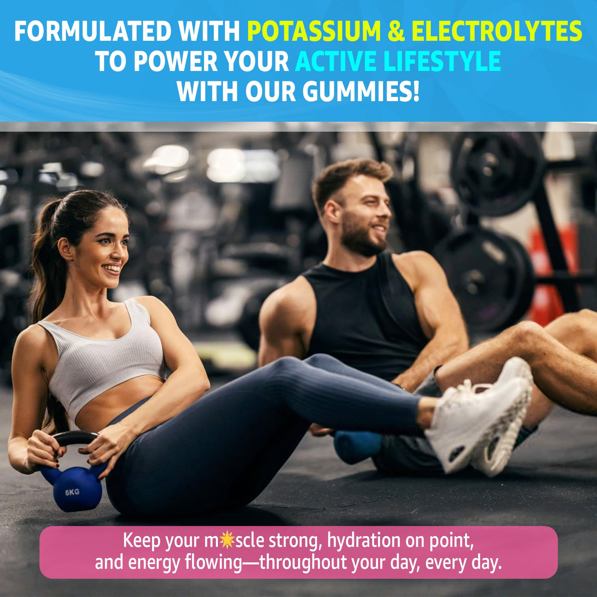 Emballage des gummies de citrate de potassium LILICARE