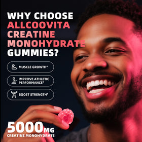 Emballage des gummies de créatine Allcoovita, 135 gummies