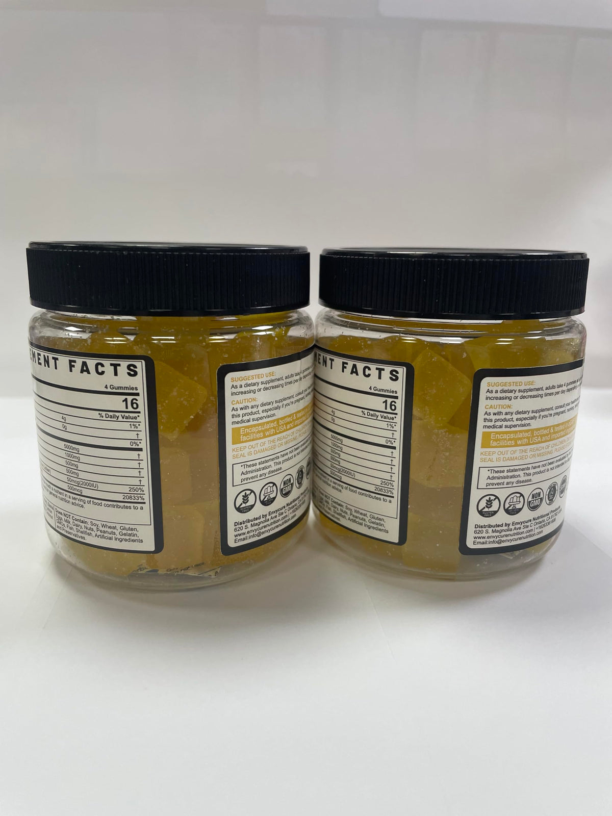Emballage des gummies de créatine EnvyCure